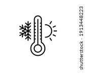 weather temperature thermometer ... | Shutterstock .eps vector #1913448223