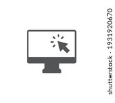 computer monitor click cursor... | Shutterstock .eps vector #1931920670