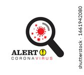Corona Virus Alert. Vector Icon ...