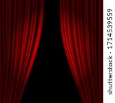 Open Theatrical Stage Curtain....