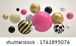 realistic abstract 3d ball.... | Shutterstock .eps vector #1761895076