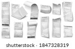 realistic paper check. shopping ... | Shutterstock . vector #1847328319