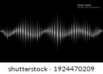 radio wave. black and white... | Shutterstock .eps vector #1924470209
