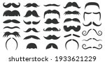 moustaches symbols. vintage...
