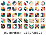 abstract bauhaus shapes. modern ... | Shutterstock .eps vector #1972738823