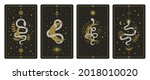 magical snakes tarot cards.... | Shutterstock . vector #2018010020