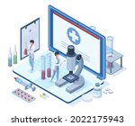 isometric online medical... | Shutterstock .eps vector #2022175943