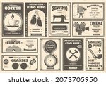 retro newspaper goods and... | Shutterstock .eps vector #2073705950