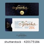 premium gift voucher template. | Shutterstock .eps vector #420175186