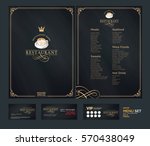 creative menu design. layout... | Shutterstock .eps vector #570438049