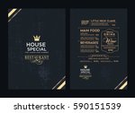 creative menu design. layout... | Shutterstock .eps vector #590151539