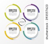circle infographic. template... | Shutterstock .eps vector #393557623