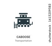 Caboose Glyph Icon Vector On...