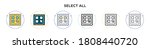select all icon in filled  thin ... | Shutterstock .eps vector #1808440720