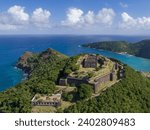 Small photo of Fort Napoleon is a fortification, located on Terre-de-Haut Island, in the Iles des Saintes, Guadeloupe. Property of the Departmental Council of Guadeloupe. Amazing tourist attraction.
