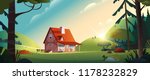 country house in the forest.... | Shutterstock .eps vector #1178232829