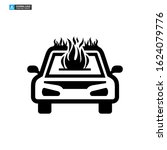 fire car icon isolated sign... | Shutterstock .eps vector #1624079776