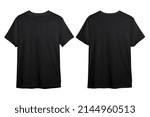 Black t-shirt for printing sample