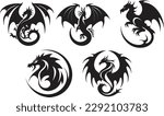 dragon logo illustration. 5...