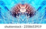 Small photo of The envoy, abstract symmetrical photograph of the deserts of Africa from the air, conceptual photo, diffuser filter