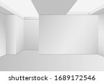 empty room interior background. ... | Shutterstock .eps vector #1689172546
