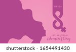 happy women's day typographical ... | Shutterstock .eps vector #1654491430