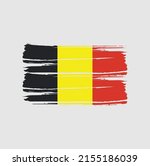 belgium flag brush. national... | Shutterstock .eps vector #2155186039
