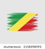 congo flag brush vector... | Shutterstock .eps vector #2158398593