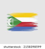 comoros flag brush vector... | Shutterstock .eps vector #2158398599