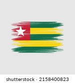 togo flag brush vector... | Shutterstock .eps vector #2158400823