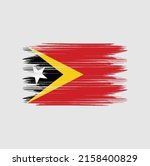 east timor flag brush vector... | Shutterstock .eps vector #2158400829
