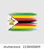 zimbabwe flag brush vector... | Shutterstock .eps vector #2158400849