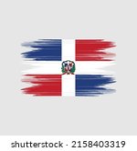 dominican republic flag brush... | Shutterstock .eps vector #2158403319