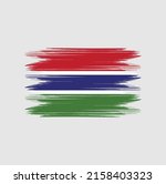 gambia flag brush vector... | Shutterstock .eps vector #2158403323