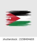 jordan flag brush vector... | Shutterstock .eps vector #2158404603