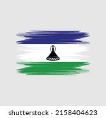 lesotho flag brush vector... | Shutterstock .eps vector #2158404623