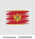 montenegro flag brush vector... | Shutterstock .eps vector #2158406029