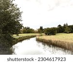 Small photo of a pond in Marie Antoinette's park in Versailles