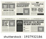 newspaper square trifold... | Shutterstock .eps vector #1937932186