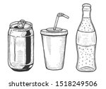 illustration of soda set.... | Shutterstock . vector #1518249506
