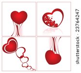 valentin s day cards | Shutterstock .eps vector #23764247