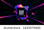 summer fest wide poster design... | Shutterstock .eps vector #1633474600