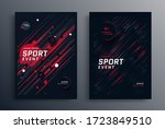 sports event poster layout... | Shutterstock .eps vector #1723849510