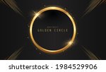 gold circle of shiny particles... | Shutterstock .eps vector #1984529906