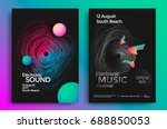 electronic music festival... | Shutterstock .eps vector #688850053
