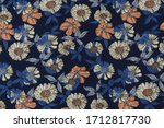 cotton fabric with folds  white ... | Shutterstock . vector #1712817730