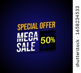 special offer. mega sale. up to ... | Shutterstock .eps vector #1658234533
