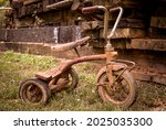 A Old Rusty Vintage Tricycle...