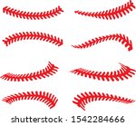Baseball Stitches Laces Vector...