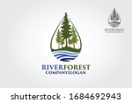 river forest vector logo... | Shutterstock .eps vector #1684692943
